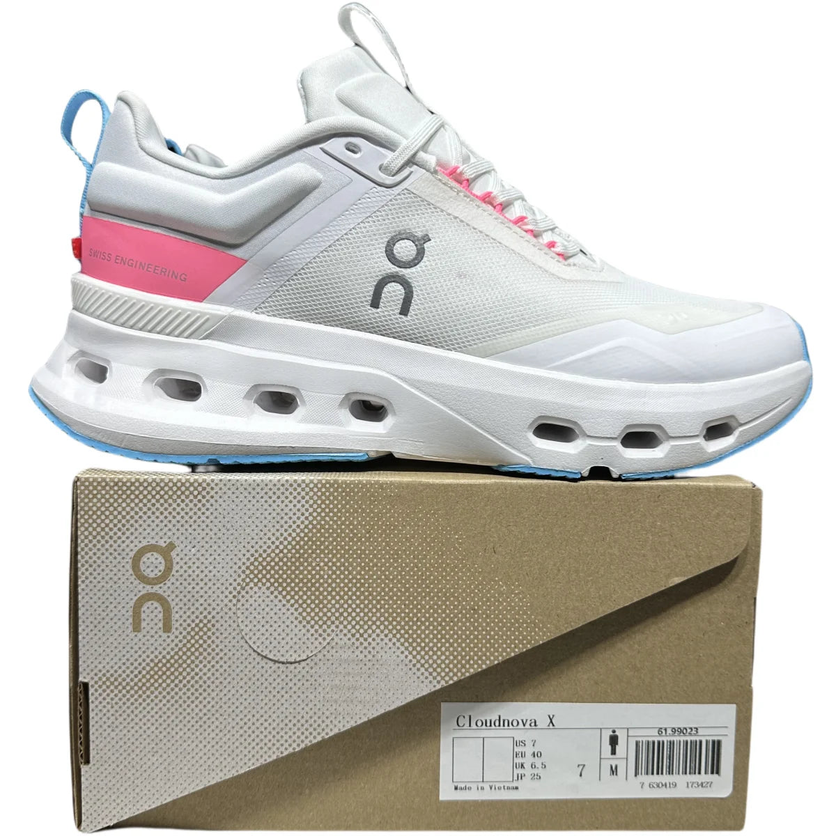 On Cloudnova X Women's Pink/White