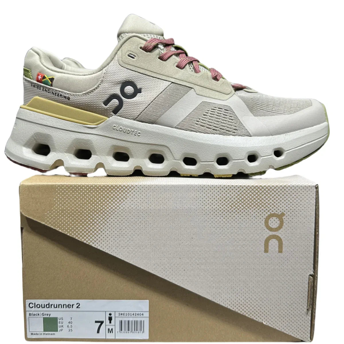 On Cloudrunner 2 Waterproof Damen Gaze/Grün