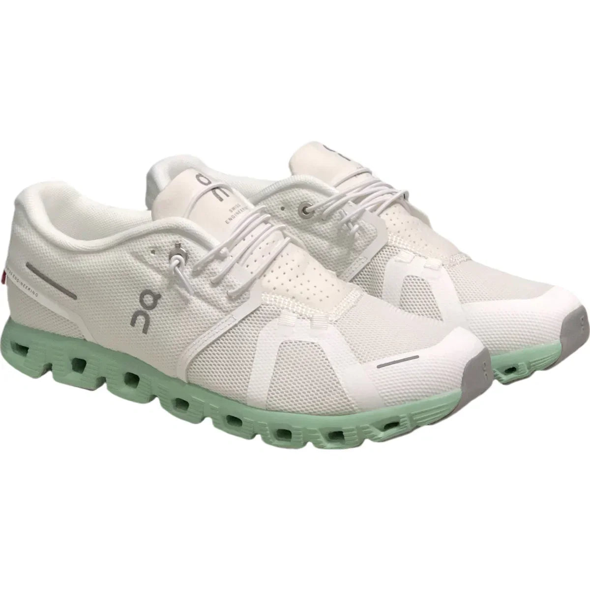 On Cloud 5 Herren Undyed White Stream Green 