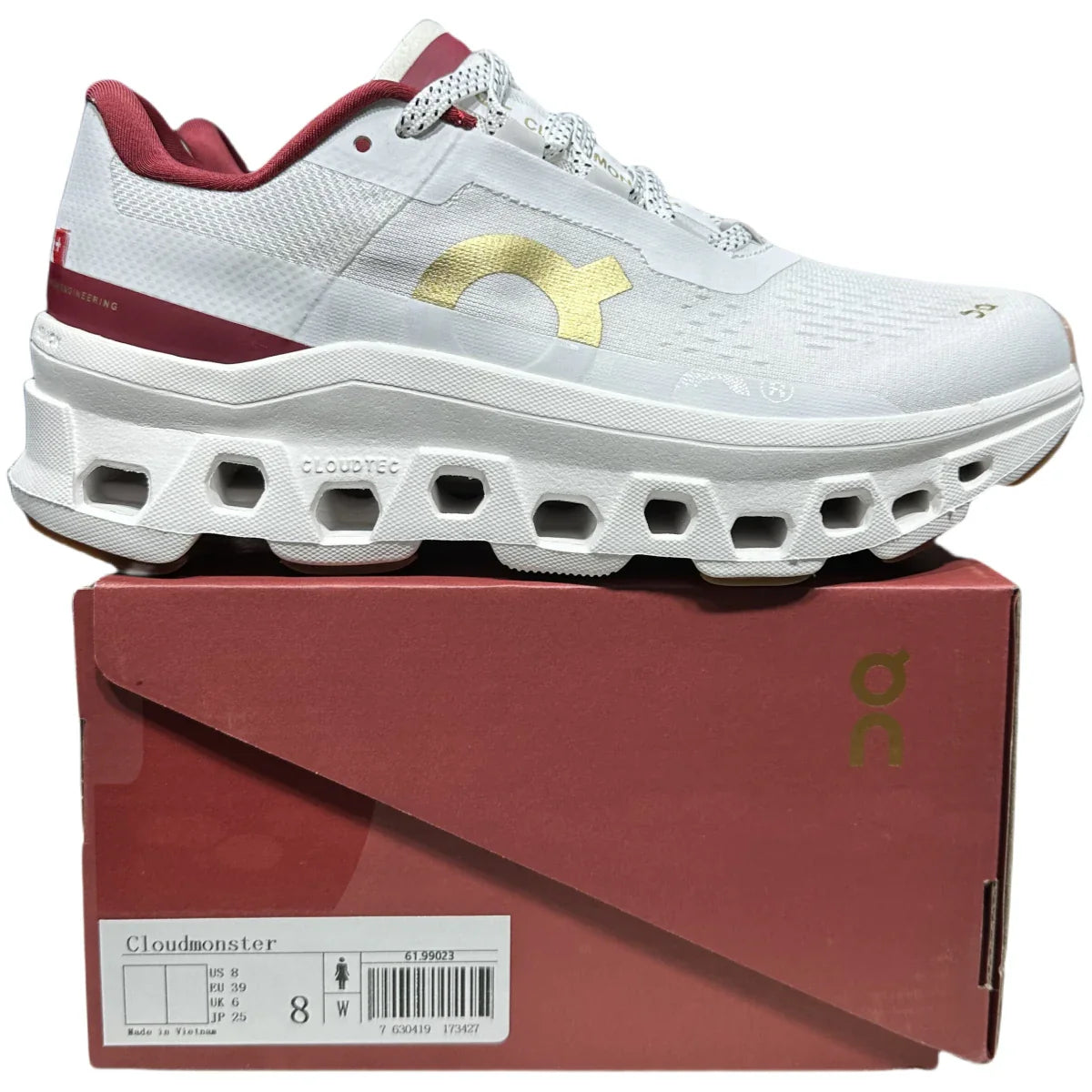 On Cloudmonster Men's  Pearl/Ivory