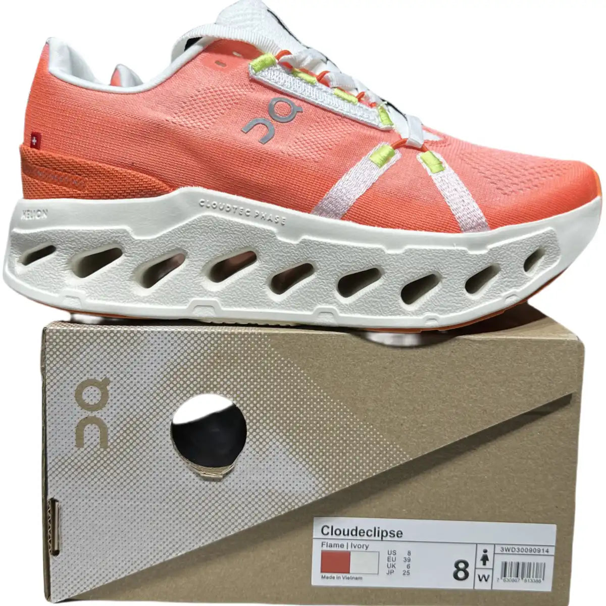 On Cloudeclipse Herren Orange/Elfenbein