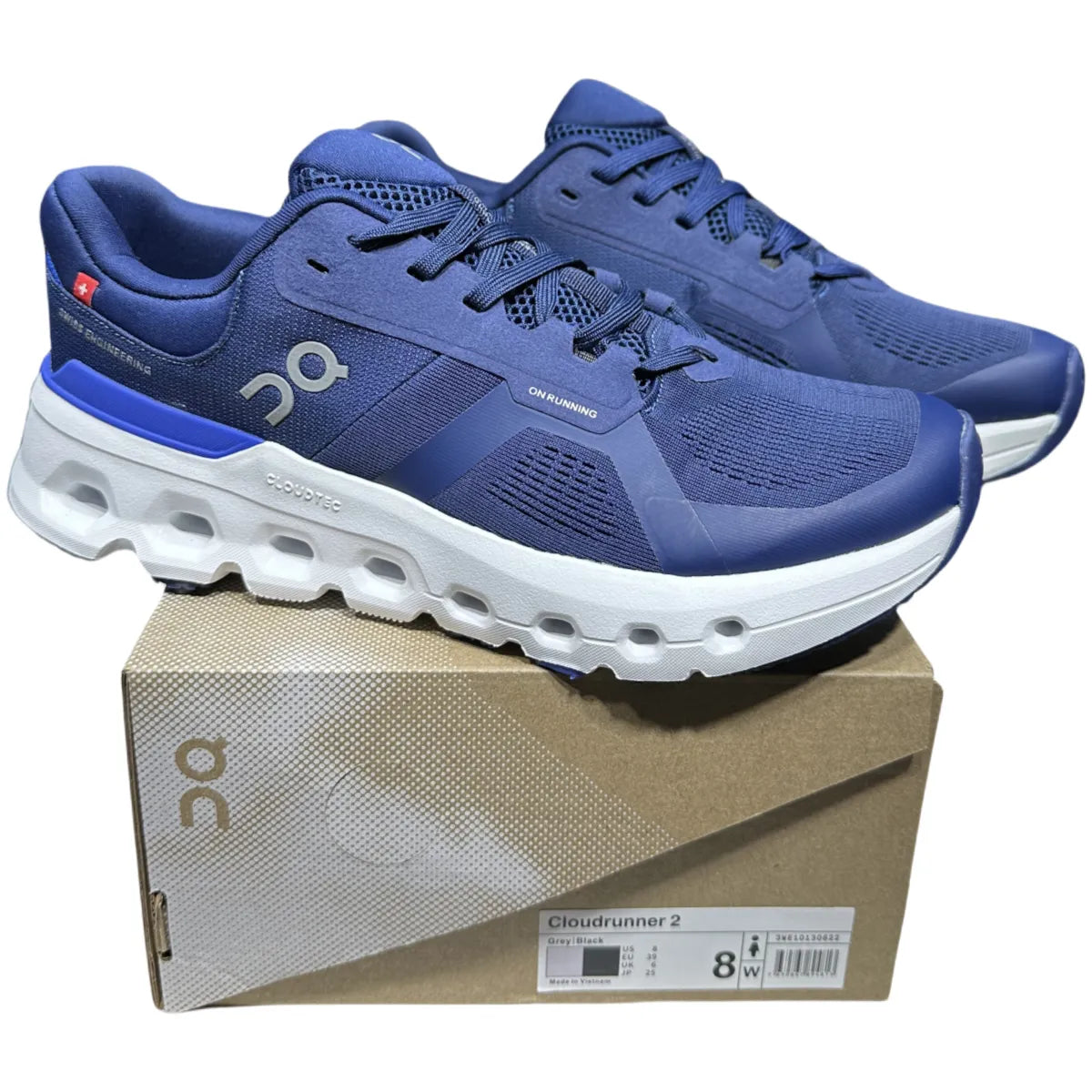 On Cloudrunner 2 Herren Weiß/Blau