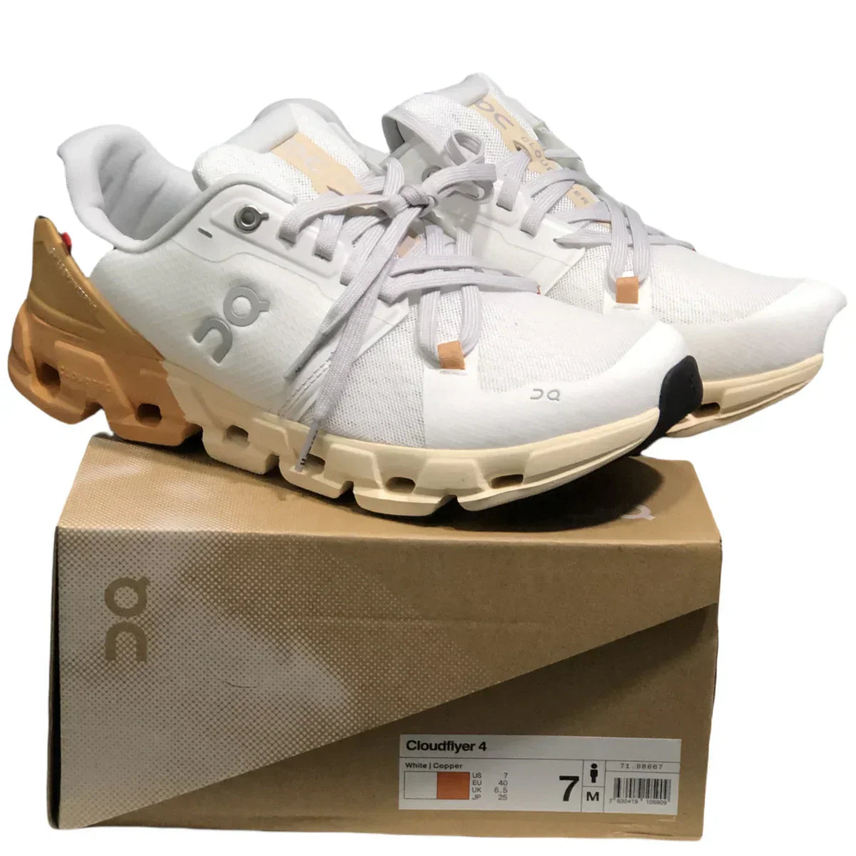 On Cloudflyer 4 Women's White/Copper