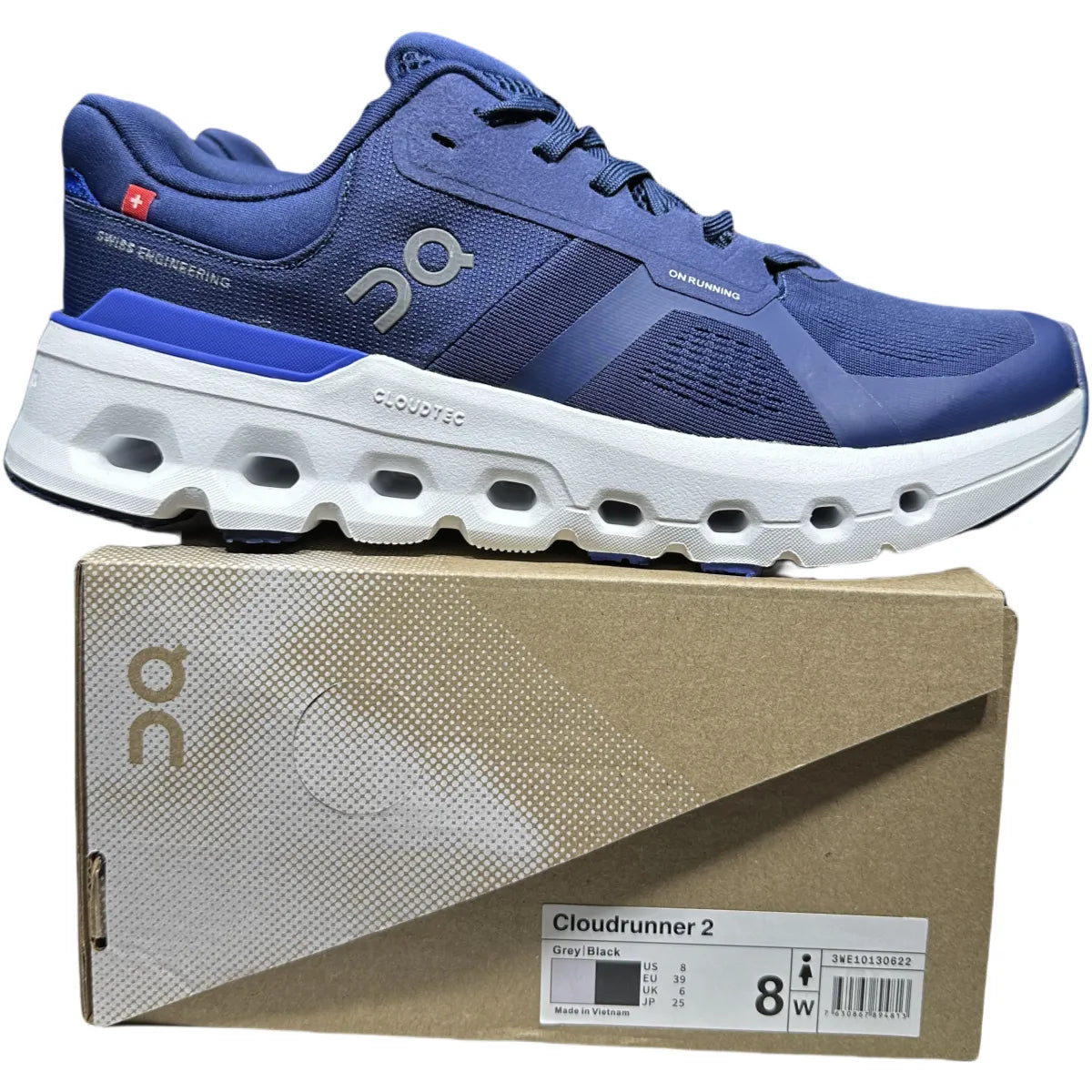 On Cloudrunner 2 Herren Weiß/Blau