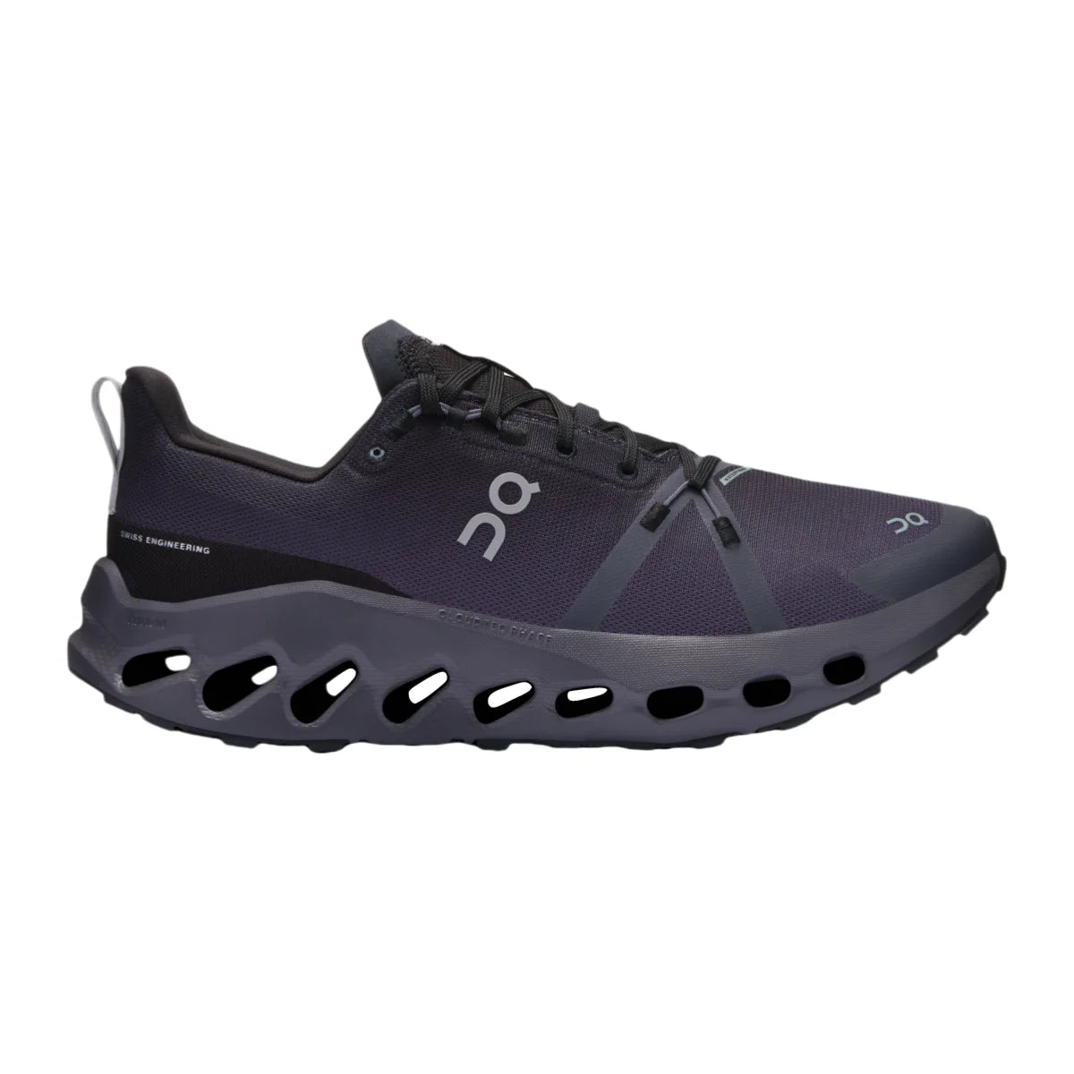 On Cloudsurfer Trail  Men's  Black/Eclipse