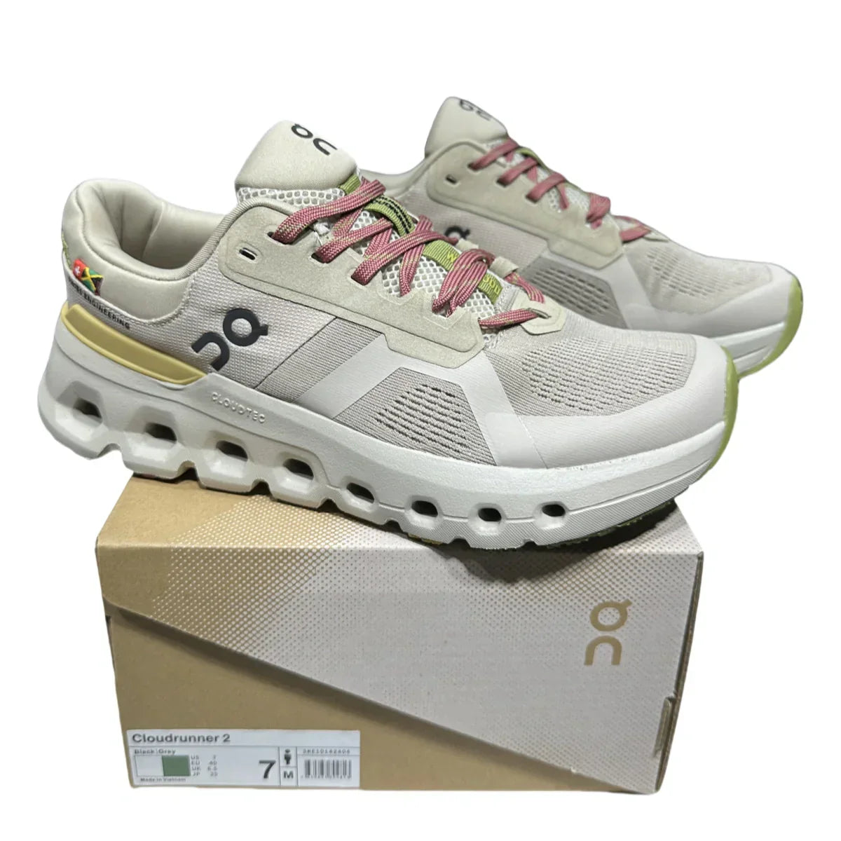 On Cloudrunner 2 Waterproof Herren Gaze/Grün